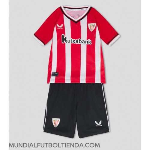 Camiseta Athletic Bilbao Primera Equipación Replica 2023-24 para niños mangas cortas (+ Pantalones cortos)